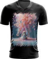Camiseta Gola V Páscoa Coelhinho Explosão de Cores 5 Camiseta Gola V Páscoa Coelhinho Explosão de Cores 5