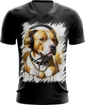 Camiseta Gola V Pitbull com Headphones 6