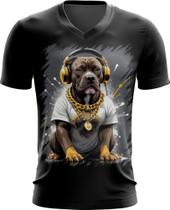 Camiseta Gola V Pitbull com Headphones 8