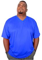 Camiseta Gola V Plus Size Masculina Camisa Básica Dry Fit