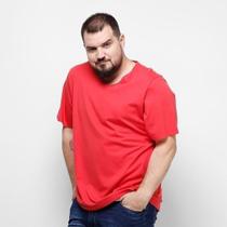 Camiseta Gola V Plus Size Xg Masculina 100% Algodão Camisa