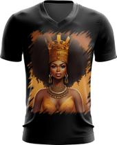 Camiseta Gola V Rainha Africana Queen Afric 1