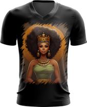 Camiseta Gola V Rainha Africana Queen Afric 10