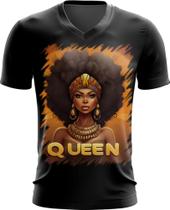 Camiseta Gola V Rainha Africana Queen Afric 4