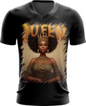 Camiseta Gola V Rainha Africana Queen Afric 6 - Kasubeck Store