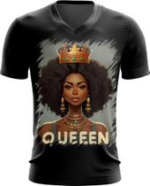 Camiseta Gola V Rainha Africana Queen Afric 7