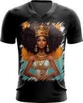 Camiseta Gola V Rainha Africana Queen Afric 8