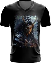 Camiseta Gola V Samurai Espectral Trevas Japão Era Edo 2