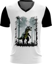 Camiseta Gola V T-Rex Tiranossauro Dinossauro Jurássico 3