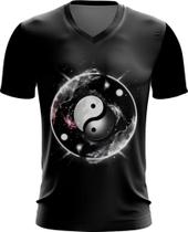 Camiseta Gola V Yin Yang Simbolo Taoísmo Dualidade 11