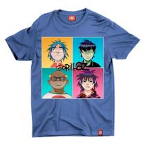 Camiseta Gorillaz Azul Camiseta Gorillaz Azul