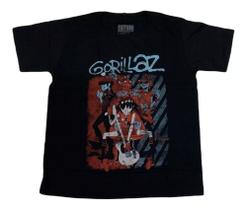 Camiseta Gorillaz Banda Blusa Adulto Unissex Fa5396