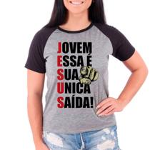 Camiseta gospel fé jesus moda camisa roupa feminina 03