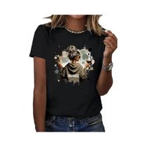 Camiseta Gráfica Casual Feminina Y2K Hip Hop Com Estampa De Vinho, Manga Curta Camiseta Gráfica Casual Feminina Y2K Hip Hop Com Estampa De Vinho, Manga Curta