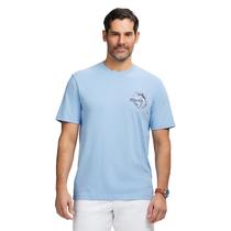Camiseta gráfica de manga corta IZOD Saltwater color azul plácido