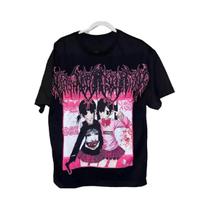 Camiseta Gráfica Estilo Gótico Unissex De Manga Curta Y2K Retro Com Estampa Drolandmiller Verão 2025