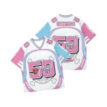 Camiseta Gráfica Impressa Em 3D Para Homens, Estilo Casual Streetwear, Design De Número 50