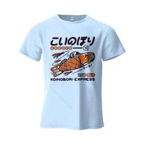 Camiseta Gráfica Oversized Harajuku 100% Algodão Koinobori Estampada Para Homens E Mulheres Casual