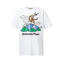 Camiseta Gráfica Oversized Y2K Feminina Com Estampa De Cartoon Onitsuka Tiger, Camiseta Divertida De