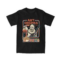 Camiseta Gráfica Retrô De Terror Com Palhaço Terrifier Para Homens E Mulheres, Camisa De Moda Pura Camiseta Gráfica Retrô De Terror Com Palhaço Terrifier Para Homens E Mulheres, Camisa De Moda Pura