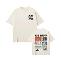Camiseta Gráfica Unissex Bad Bunny Hip Hop Com Estampa Fashion DeBi TiRAR MaS FOtoS DTMF