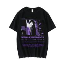 Camiseta Gráfica Unissex De Anime Serial Experiments Lain Iwakura Manga Girl Sci Fi De Manga Curta