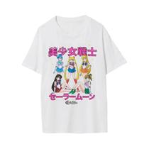 Camiseta Gráfica Unissex Dos Anos 90 Do Anime Sailor Moon, Camiseta Casual De Algodão Para O Verão,