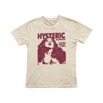 Camiseta Gráfica Unissex Em Carvão Hysteric Glamour Estilo Retrô Dos Anos 90 Y2K Camiseta De Manga