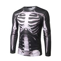 Camiseta GRATJCIN com estampa 3D Skeleton de manga comprida unissex Camiseta GRATJCIN com estampa 3D Skeleton de manga comprida unissex