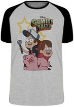 Camiseta Gravity Falls Dipper Mabel estrelas Blusa Plus Size extra grande adulto ou infantil