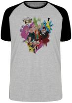Camiseta Gravity Falls personagens Blusa Plus Size extra grande adulto ou infantil