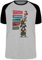 Camiseta Gravity Falls pilha nomes Blusa Plus Size extra grande adulto ou infantil Camiseta Gravity Falls pilha nomes Blusa Plus Size extra grande adulto ou infantil