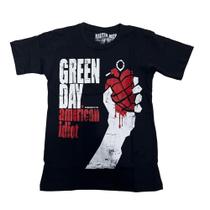 Camiseta Green Day American Idiot Blusa Adulto Unissex Banda de Rock Mr385 Camiseta Green Day American Idiot Blusa Adulto Unissex Banda de Rock Mr385