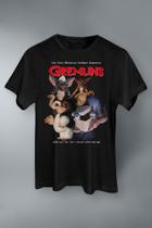Camiseta Gremlins Gizmo e Stripe Camiseta Gremlins Gizmo e Stripe