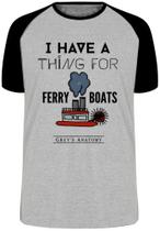 Camiseta Grey's Anatomy Barca Derek Blusa Plus Size extra grande adulto ou infantil