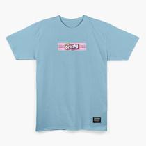 Camiseta grizzly chew on this pink ss tee blue