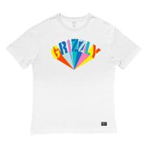 Camiseta Grizzly Color Wheel Masculina Branco