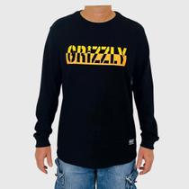 Camiseta Grizzly Manga Longa Two Faced S/S Preto Camiseta Grizzly Manga Longa Two Faced S/S Preto