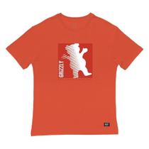 Camiseta Grizzly On The Grind SS Masculina Laranja