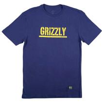 Camiseta grizzly original plus size stamped tee purple