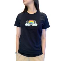 Camiseta Grizzly Over The Rainbow Tee Fem Preto