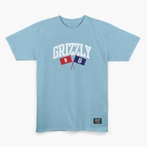 Camiseta grizzly tried and true ss tee carolina blue