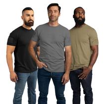 Camiseta Grunt Style Ghost Basic Crew 2.0 Kit com 3 Unidades Tamanho G Camiseta Grunt Style Ghost Basic Crew 2.0 Kit com 3 Unidades Tamanho G