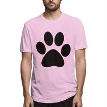 Camiseta GTUGHDK Sketches of Dog Paw Prints para correr rosa Camiseta GTUGHDK Sketches of Dog Paw Prints para correr rosa