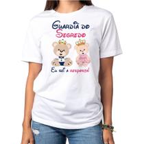 Camiseta Guardiã Do Segredo Chá Revelação Chá De Bebe