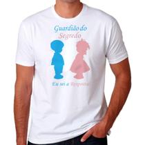 Camiseta Guardião Do Segredo Chá Revelação Tema Bonequinhos