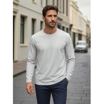 Camiseta guarnição listrada /camiseta basica/camiseta masculina/camiseta 100% algodão