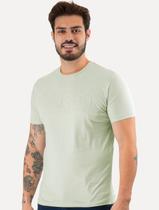 Camiseta Guess Big Logo Los Angeles Bordado Verde Claro