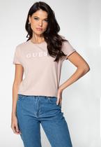 Camiseta Guess Escrita Est. 1981 Rosa Claro