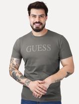 Camiseta Guess Masculina Silk Logo Simple Grafite Tamanho:S/P